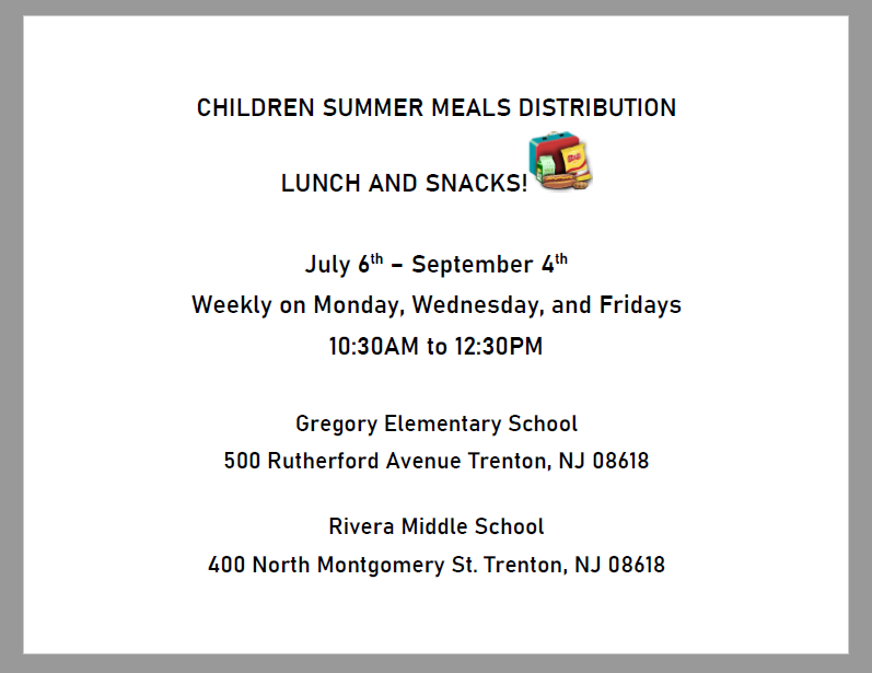 Children Summer Meals Distribution 2020