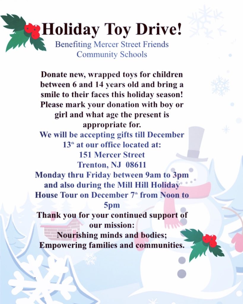The Holiday Toy Drive is happening!